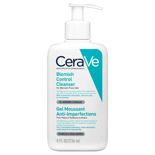 ژل شوینده ضد جوش و کنترل آکنه سراوی CeraVe مدل Blemish Control حجم ۲۳۶ میل