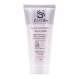 کرم ضد آفتاب رنگی SPF50 پوست چرب و مختلط سانیورا 50 میلی لیتر