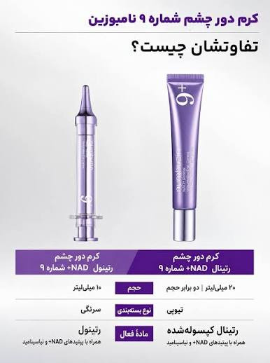 کرم دور چشم پپتاید و رتینال شماره 9 نامبوزین ( 20 میل )